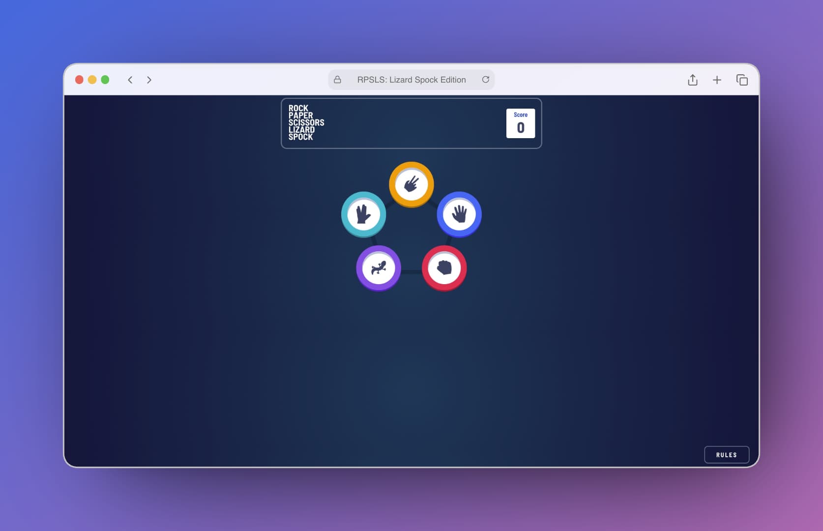 RPSLS: Lizard Spock Edition